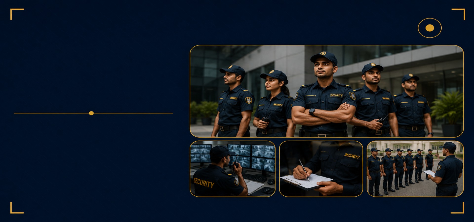 Security guard trainees in a training session